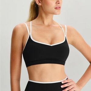 Berlook Activewear Black X Cross Sports Bra - Light Support